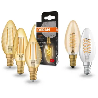 Osram Vintage 1906 LED Classic B FIL LED-Lampe, E14, 4099854091476,