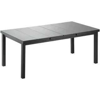 Niehoff Ausziehtisch 180/240 x 100 x 76 cm Hellgrau/Anthrazit