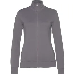 bench. loungewear Sweatjacke 1 Stk. mit bestickten Stehkragen, Loungeanzug, lila