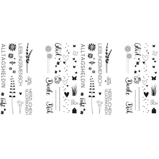 Rayher Transferfolie Glückslicht, Verschiedene Designs, 2 Bogen mit Motiven, zum Übertragen auf Kerzen und Glatte Gegenstände, 31646000 (Packung mit 2)
