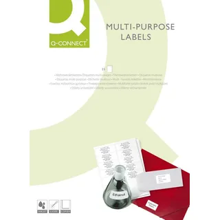 Q-Connect KF10643 Packung mit 2700 Mehrzwecketiketten, 70 x 32 mm