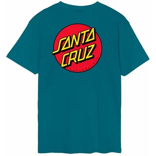 Santa Cruz Classic Dot Chest Kurzarm-t-shirt - Teal - L