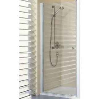 Kermi Schwingtür IBIZA 2000 STW 08020, I2STW080202PK, Farbe: Weiß Echtglas klar Clean