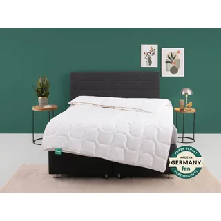 fan Baumwollbettdecke »Kansas, Bettdecken für Sommer und Winter, Decke« 4-Jahreszeiten Füllung: 100% Baumwolle. 1 Stk. tlg. Bettdecke 135x200 cm, 155x220 cm und weiteren Größen, Made in Germany