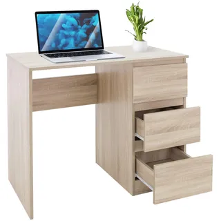 ML-Design Schreibtisch - Braun , Holzwerkstoff , 50x76x90 cm, , Büromöbel, Schreibtische, Schreibtische
