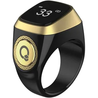 Al salama Smart Tasbih Zikr Ring, 20mm Muslim Digital Azan Wecker, Tasbih Zähler Smart Ring