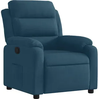 vidaXL Relaxsessel Blau Samt - Blau