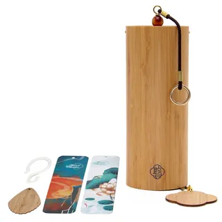 Mowind Meditationsspiel, Bambus-Windspiel, Chakra-Akkord, Windspiel für Heimdekoration, Entspannung, Geschenk, Sakralchakra, Dm Akkord