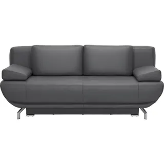 Dieter Knoll Schlafsofa , Dunkelgrau , Metall , Echtleder , Longlife-Leder , 210x87x97 cm , Lederauswahl, Stoffauswahl, Schlafen auf Sitzhöhe , Wohnzimmer, Sofas & Couches, Schlafsofas, Sonstige Schlafsofas