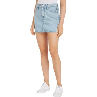 Tommy Jeans Damen Jeansrock Minirock, Blau (Denim Light), 32W