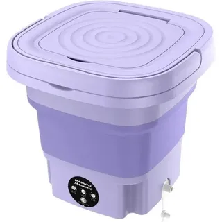 Mini Outdoor-Waschmaschine für Socken und Unterwäsche - Paars - 29,5 x 29,5 x 29 cm - Violett