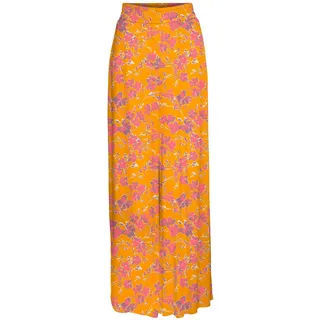 VERO MODA Damen Vmmenny Hw Wide Pants WVN Hose, Radiant Yellow/AOP:Mille, M EU