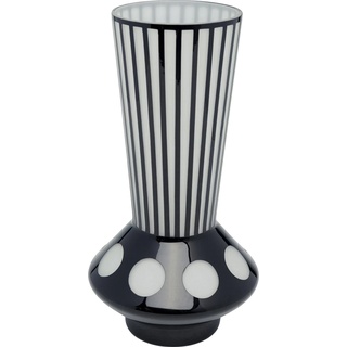 Kare Design Vase Brillar, Blumenvase, Tischvase, schwarz/weiß, Artikelhöhe 40cm