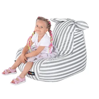 Kondela Sitzend Tasche Lapin - weiß grau - Weiß