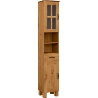 Home Affaire Hochschrank »Rodby« FSC®-zertifiziertes Massivholz, Breite 33cm, Höhe 180cm, beige