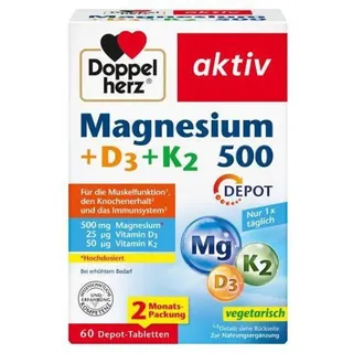 Doppelherz Magnesium + D3 + K2 Tabletten 60 St.