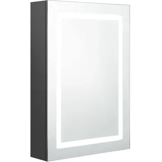 vidaXL LED-Spiegelschrank 57,5 cm grau