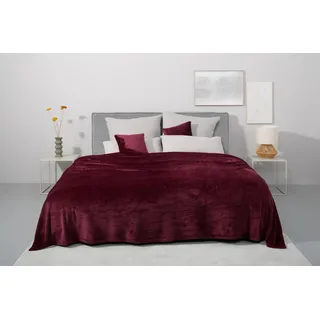 MY HOME Desner3 Tagesdecke 140 x 210 cm Rot