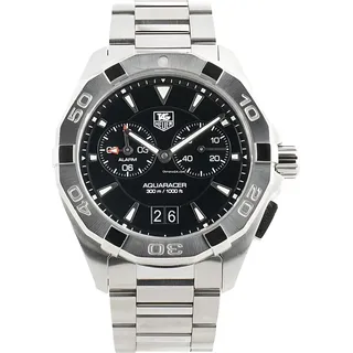 Tag Heuer Aquaracer Herrenuhr silber schwarz WAY111Z.BA0928 - Silber