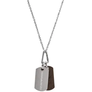 Emporio Armani Pendentif en Acier inoxydable argenté Pour Homme EGS3133040, Taille Unique, Acier inoxydable, pas UNE Pierre précieuse, Taille Unique, Acier inoxydable, Pas de gemme