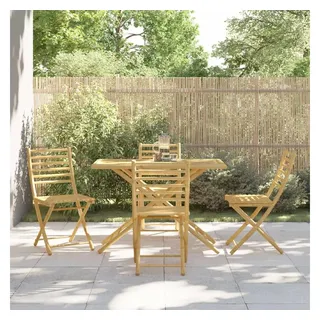 vidaXL 5-tlg. Garten-Essgruppe Bambus