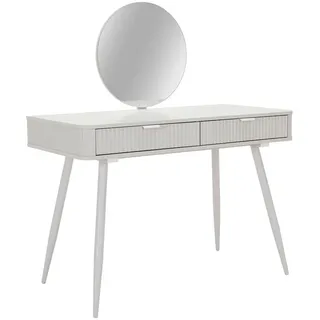 Xora Schminktisch , Kaschmir , Metall , 2 Schublade(n) Schubladen , rechteckig , Rundrohr , 55x80x110 cm , Bsci , Schlafzimmer, Schminktische