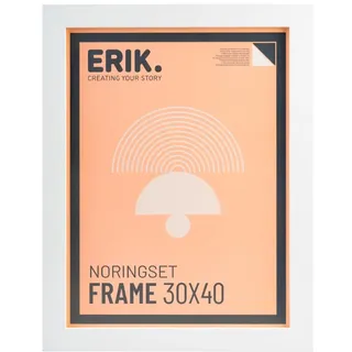 Grupo Erik Bilderrahmen 30 x 40 cm - Fotorahmen Bilderhalter - Bilderrahmen Weiß aus MDF Holz Rahmen Deko