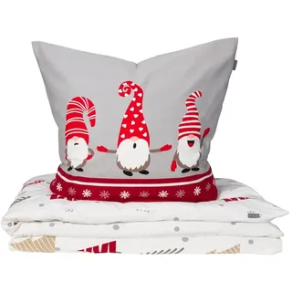 SCHIESSER Bettwäscheset Maren - Feinbiber - 2-teilig - 135 x 200 cm - Weiß