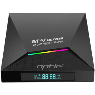 Optic GT-V Ultimo 4K UHD Android 11.0 IP-Receiver Dual-WiFi, Bluetooth, MicroSD