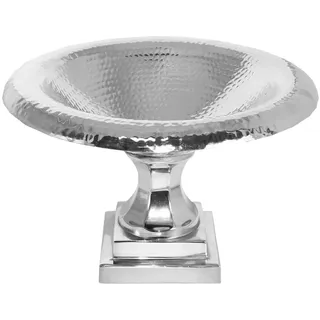 18cm Obstschale Silber vernickelt Weihnachts Deko Tischdeko