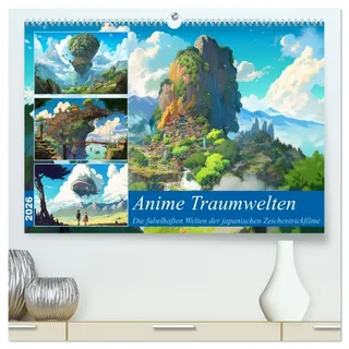 Calvendo Anime Traumwelten (hochwertiger Premium Wandkalender 2026 DIN A2 quer), Kunstdruck in Hochglanz