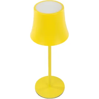 Idena LED Tischlampe Touch Gelb 24,5 x 9 cm | dimmbare Akku Nachttischlampe inkl. USB-C Kabel, Tischleuchte mit 3 Modi, 50163