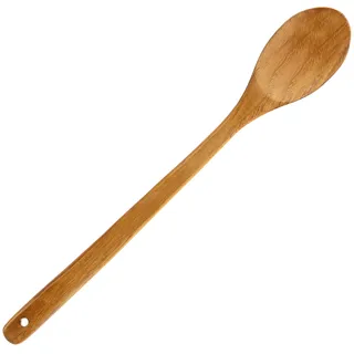 FJNATINH Holzlöffel mit langem Griff, 41,9 cm, 1 Stück, Holzfarbig, Kemu, Löffel