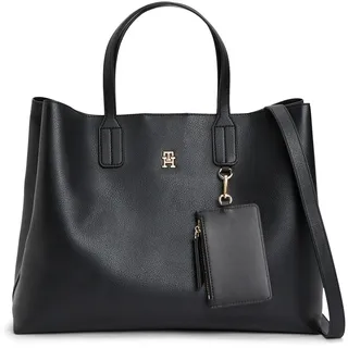Tommy Hilfiger TH ICON SATCHEL Shopper Kunstleder Black