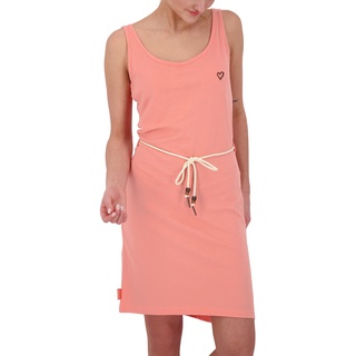 ALIFE and Kickin JenniferAK Dress – Damen Jerseykleid Knielang – Bequem & Stylisch für Alltag & Freizeit – Freizeitkleid für Frühling & Sommer Peach M