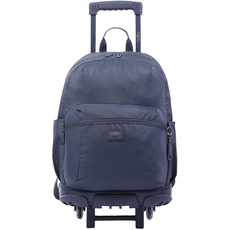 TOTTO Unisex Schulrucksack mit Rollen, groß, blau-Trik