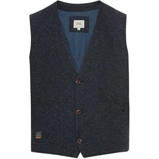 camel active Herren Jersey Weste in melierter Optik Dunkelblau, menswear-56