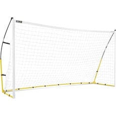 SKLZ socer Goal 12x6 (2.0), Ultra-Portable Kids Fußballtor, Quick Setup, Weiß/Schwarz/Gelb, 3,66 m x 1,83 m, 12 x 6