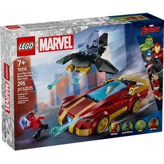 LEGO Marvel Super Heroes Iron Man Auto und Black Panther vs. Red Hulk 76310