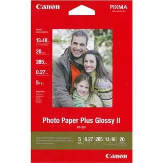 Canon PP-201 Fotopapier hochglänzend weiß, 10x15cm, 265g/m2, 50 Blatt