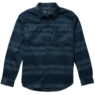 Salty Crew Fathom Tech Flannel Langarmhemd - Dark Slate - S