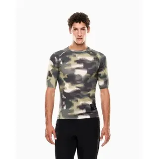 EA7 für Herren. 7M000220_AF19731 Mountain Urban Escape T-shirt tarnfarben grün (S), Sportlich, Camouflage, Multisport, Polyester, Kurzarm