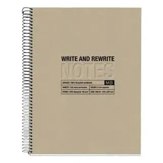 Miquelrius ECO Design Notizbuch A4 120 Blätter Beige