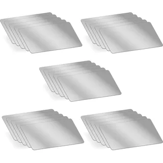 MAGATI Handspiegel - doppelseitiges, ultraflaches, kompakter Spiegel aus Kunststoff für Geldbörse und Tasche, Kleiner Kosmetikspiegel, Schminkspiegel 8x4.5cm, 25 Stück