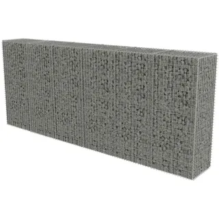 vidaXL Gabionenwand 300 × 50 × 150 cm