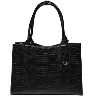 Socha Laptoptasche Socha Crocodile Jet Black Damen