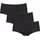 Basic Midi 3P Briefs Schwarz 38