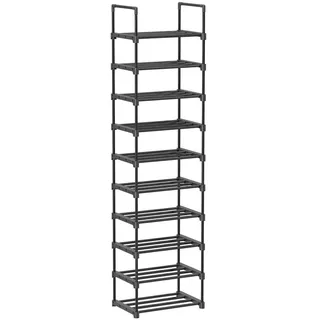 Songmics Schuhregal 45,0 x 174,0 x 30,0 cm schwarz