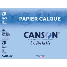 CANSON 200003197 Transparentpapier, 240 x 320 mm, 70 g/qm