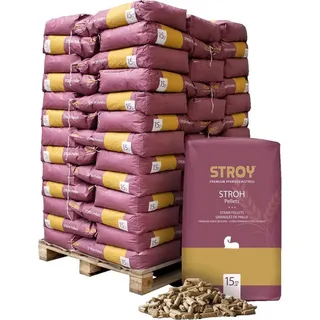 STROY Strohpellets Einstreu 15kg x 65 Sack 975kg Palette